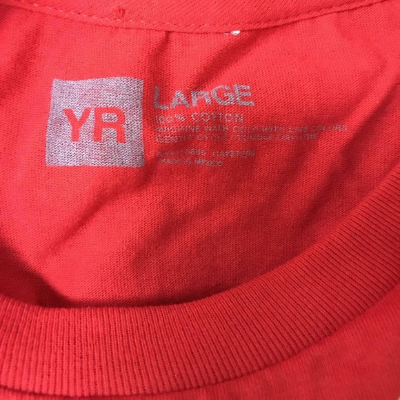YR Large Shirt Red Tee California Young & Rcklss - Picture 5 of 6